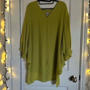 XL- Chico's Lime Green Flowing Tunic